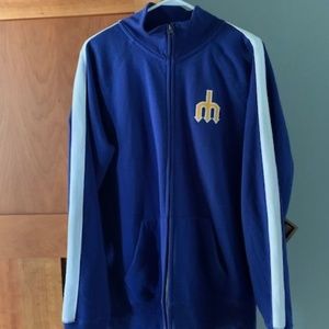 Seattle Mariners Retro Zip-Up Jacket Brand '47 Cooperstown Collection Men's L
